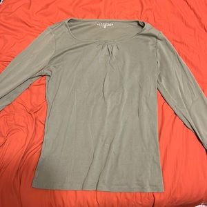 long sleeve green shirt